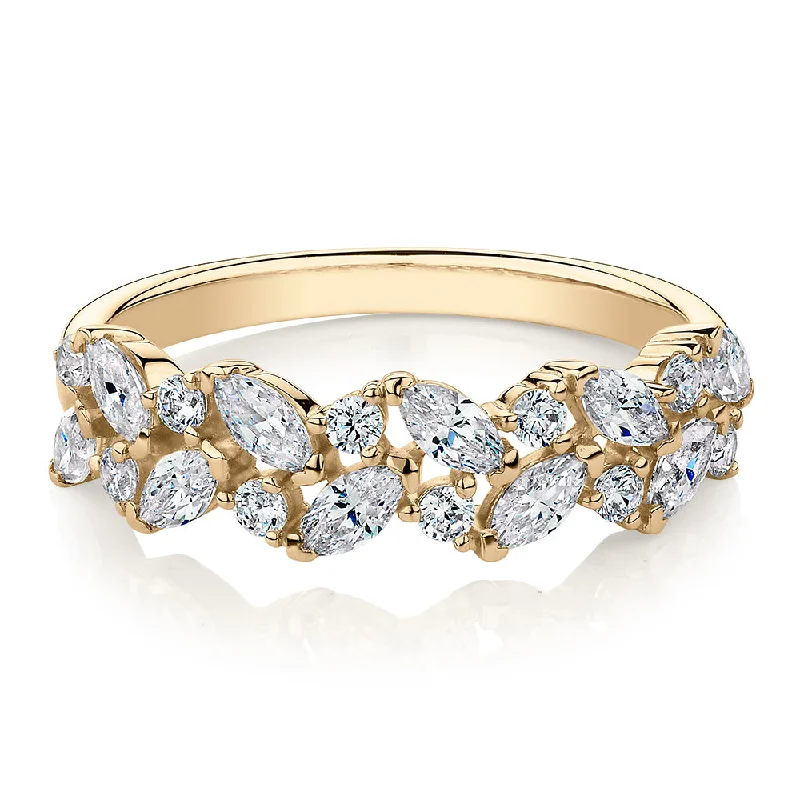 The Perfect Accessory For Less – Jewelry Sale Live Dress ring with 1.15 carats* of diamond simulants in 10 carat yellow gold