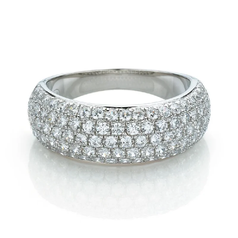 Discover Unique Jewelry With Special Limited-Time Offers Dress ring with 1.4 carats* of diamond simulants in 10 carat white gold
