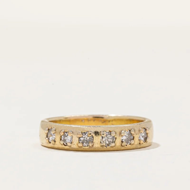 Glamorous Jewelry, Glamorous Deals – Shop Now Flush Set Diamond Ring | 0.42ctw | SZ 6.75 |