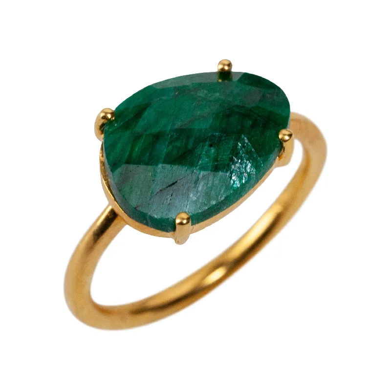 Upgrade Your Jewelry Collection For Less Gaia Ring in Emerald
