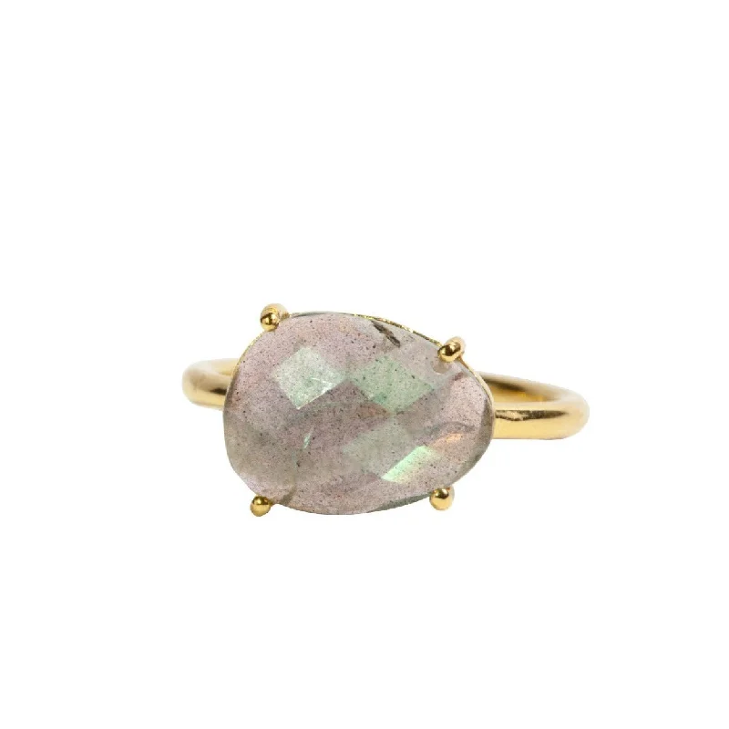 Don't Miss Out On Jaw-Dropping Jewelry Discounts Gaia Ring in Labradorite