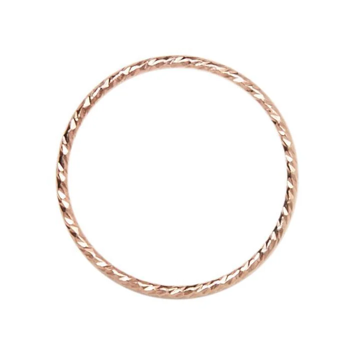Flash Sale On Exquisite Jewelry – Don't Miss Out Hammered Rose Gold Stacking Ring