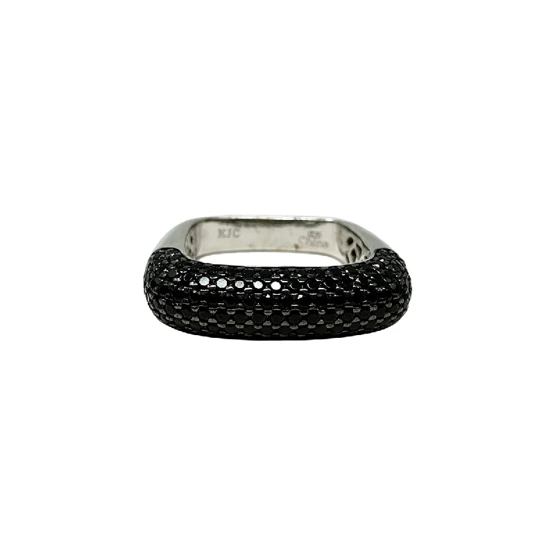Celebrate With Sparkle – Jewelry Sale Now Live Kenneth Jay Lane Square Band with Black Spinel