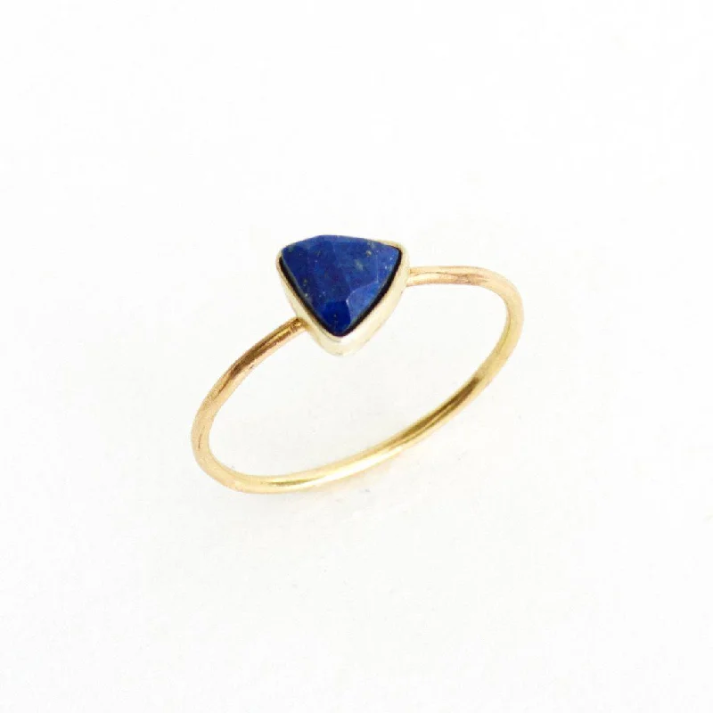 Personalized Jewelry Sale – Unique Pieces At Great Prices Lapis Triangle Stacking Ring