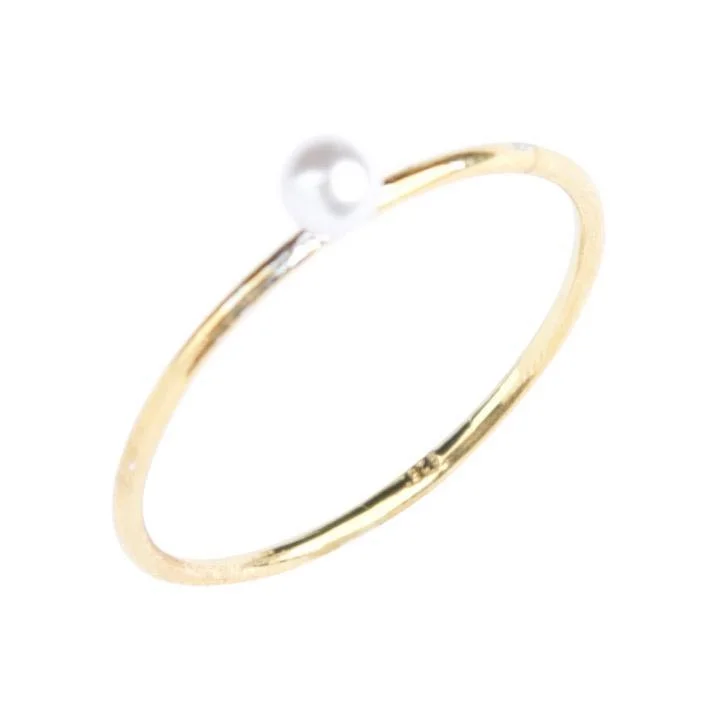Get The Best Deals On Timeless Jewelry Pieces Pearl Stacking Ring in Gold