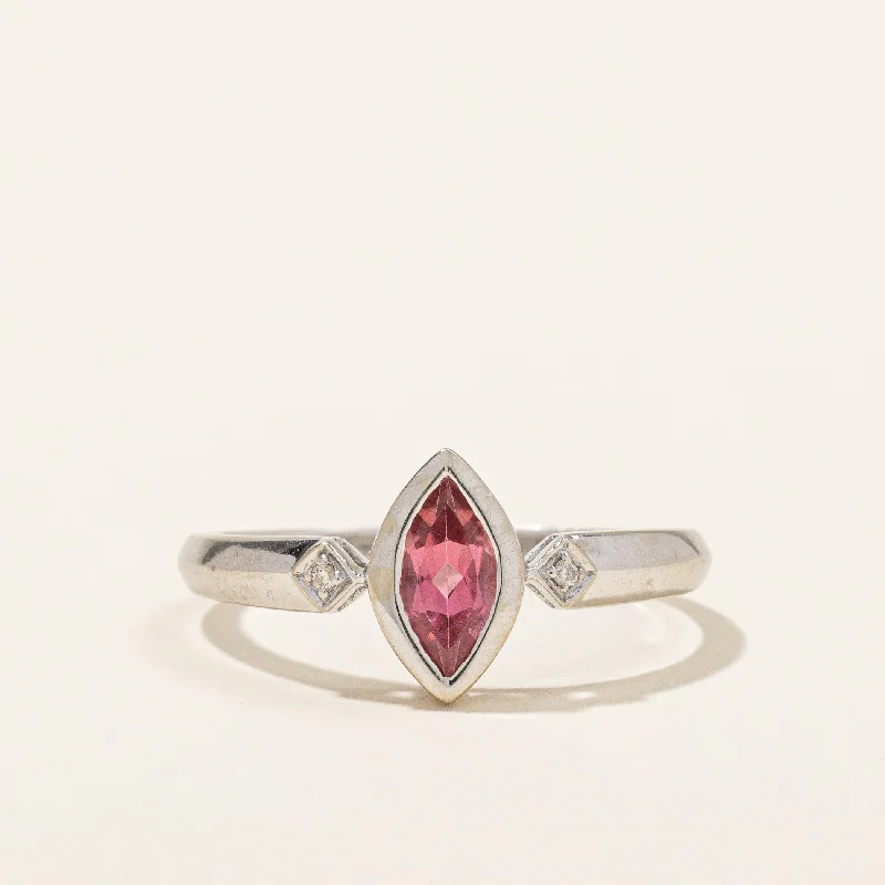 Breathtaking Jewelry, Breathtaking Prices Pink Tourmaline & Diamond Ring | 0.45ct, 0.01ctw | SZ 9 |