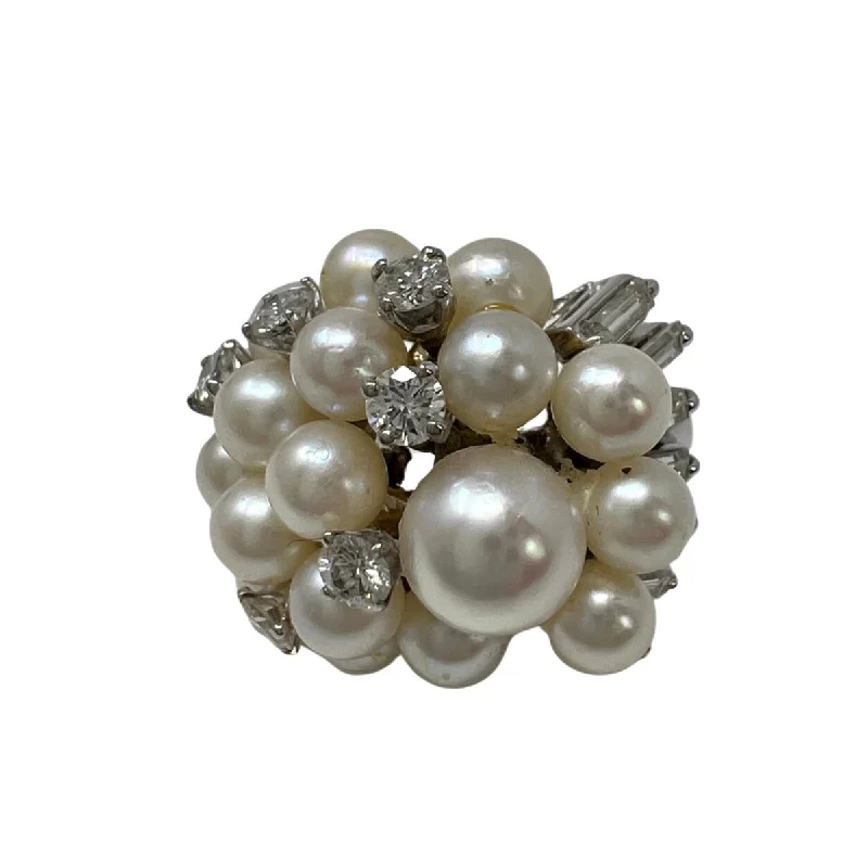 Buy More, Save More On Stunning Jewelry Pieces Platinum Ring with Pearls and Diamonds Buy More, Save More On Stunning Jewelry Pieces Platinum Ring with Pearls and Diamonds