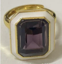 Discover Unique Jewelry With Special Limited-Time Offers Rectangular Shaped Emerald Cut Purple Rings JLTR0373