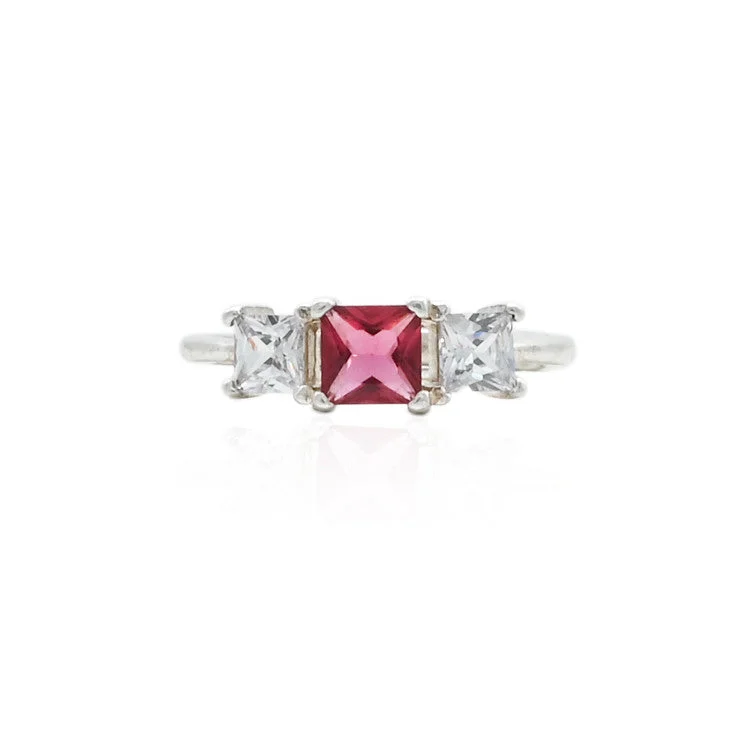 Luxury Jewelry Clearance – Shop Premium Styles Now Silver Pink Baguette Ring