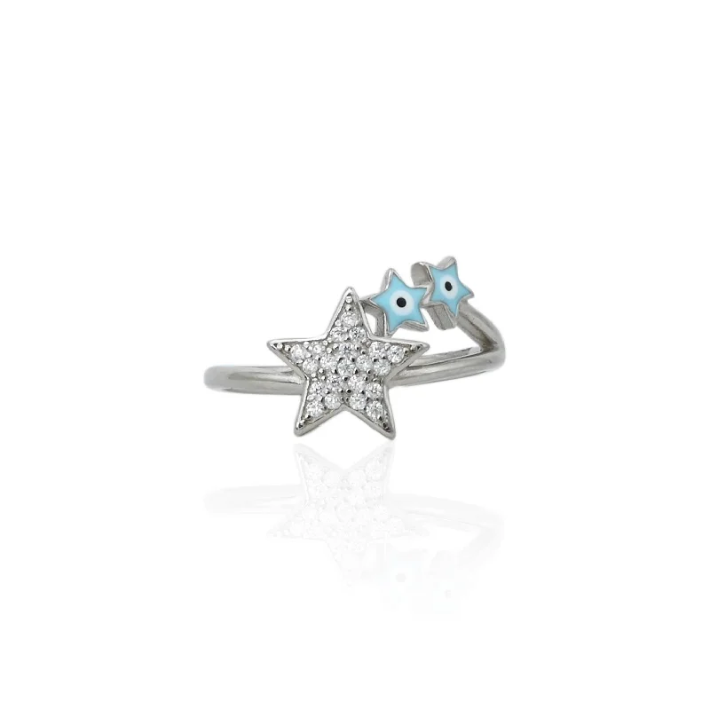 Personalized Jewelry Sale – Meaningful Gifts At Great Prices Silver "Stars of Love" Girls Ring