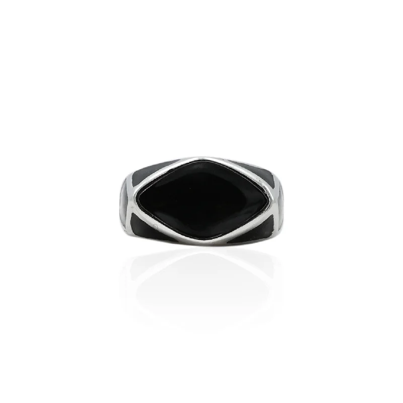 Must-Have Jewelry At Unbelievable Discounts Silver Stylish Black And White Baby's Ring