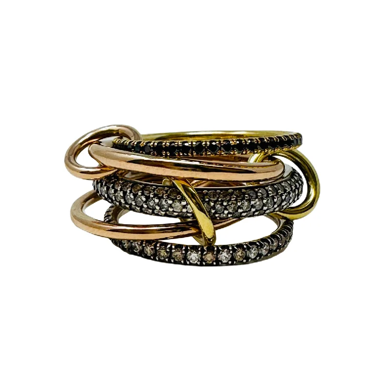 Dainty And Elegant Jewelry Now At Reduced Prices Spinelli Kilcollin Two-tone Diamond Multi-Band Ring