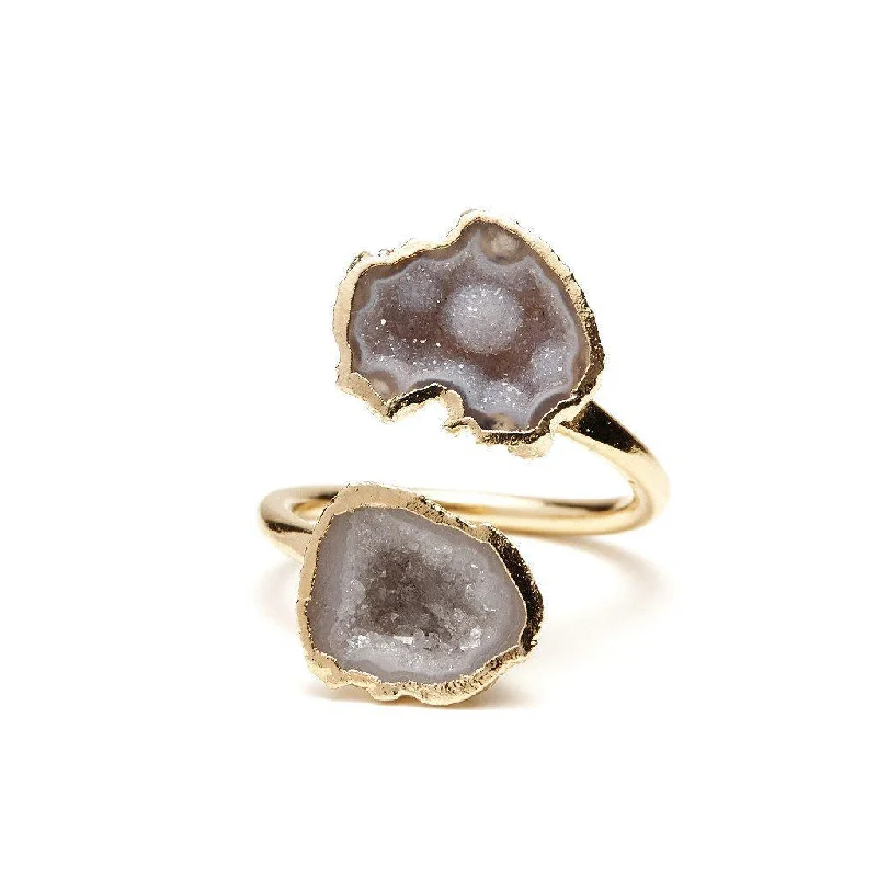 Dainty And Elegant Jewelry Now At Reduced Prices Double Amethyst Ring