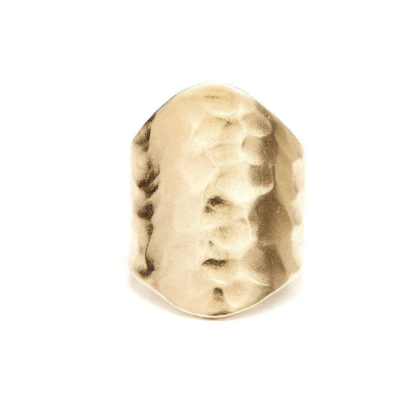Unmissable Deals On Handmade Jewelry Collections Hammered Gold Shield Ring