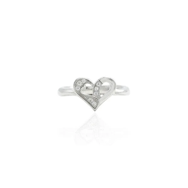Shop Stylish Jewelry Now And Save Big Sterling Silver Passionate: Design Of Heart Ring