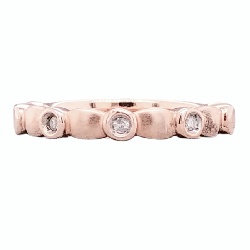 Dazzle In Elegance With Our Biggest Jewelry Sale SS RGP 0.03cttw Bezel Set Diamond Stacking Ring
