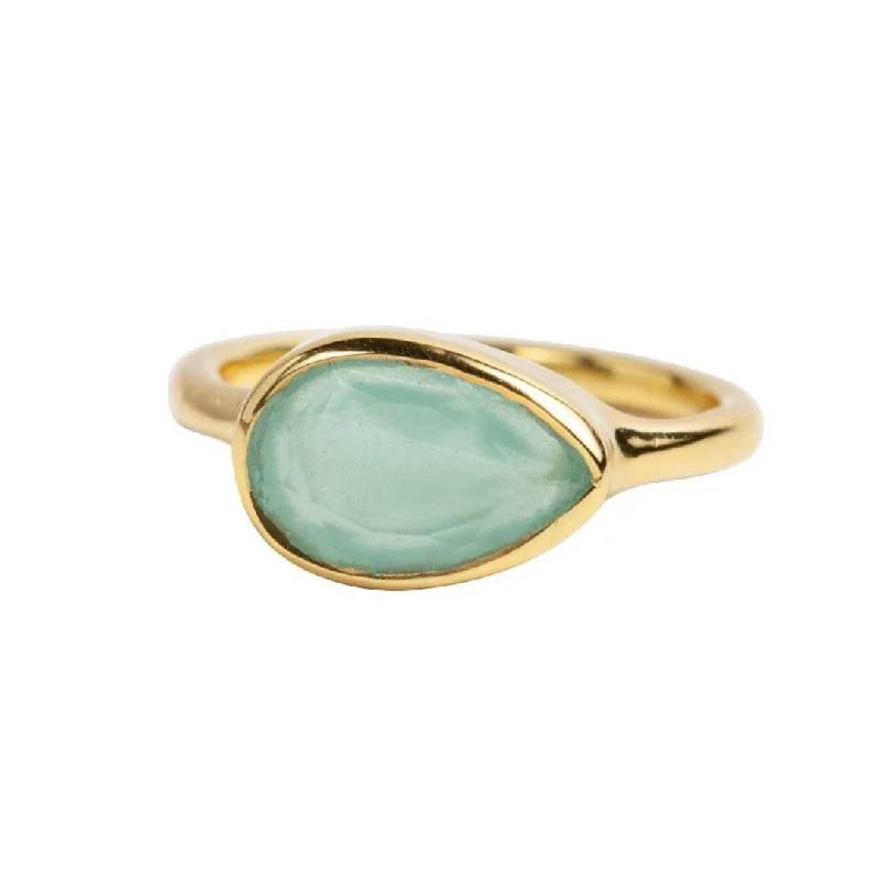 Big Discounts On Elegant Jewelry Collections Teardrop Ring in Chalcedony