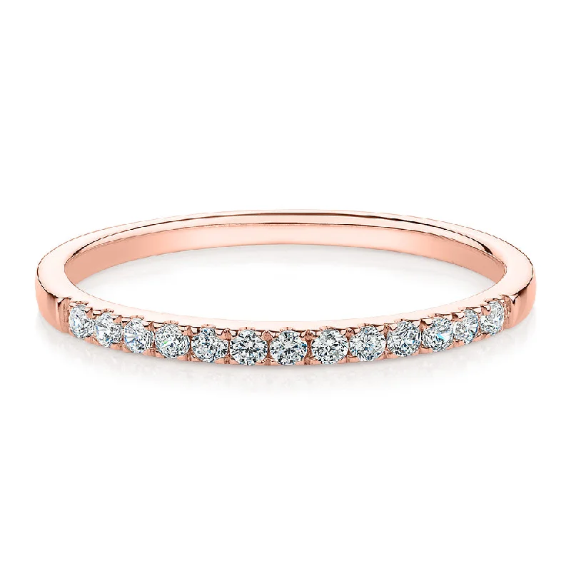 Glamorous Jewelry, Glamorous Deals – Shop Now Wedding or eternity band in 14 carat rose gold