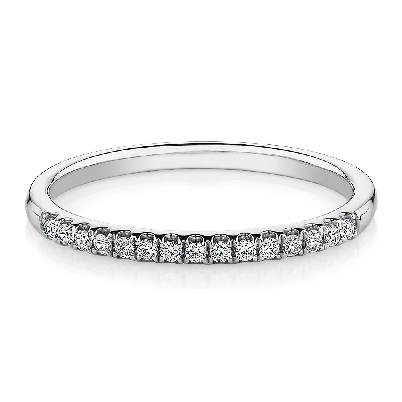 Unique Jewelry For Less – Shop The Sale Now Wedding or eternity band in 14 carat white gold