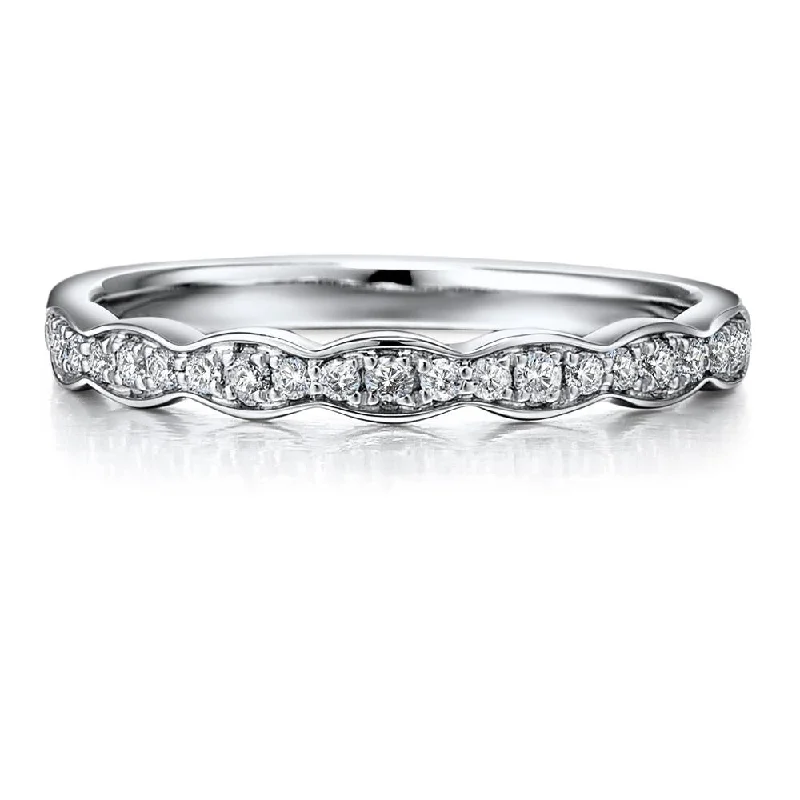 Timeless Elegance, Temporary Discounts – Act Fast Wedding or eternity band in 14 carat white gold