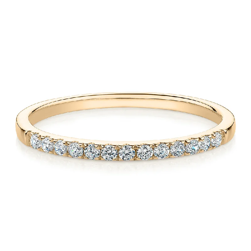 Grab Your Favorite Jewelry At The Lowest Prices Wedding or eternity band in 14 carat yellow gold