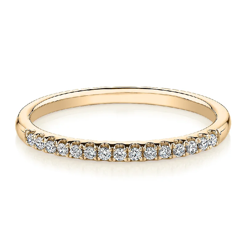 Timeless Elegance At Unbelievable Discounts Wedding or eternity band in 14 carat yellow gold