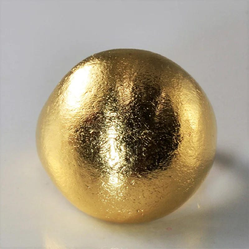Dazzle With Discounts – Shop Jewelry On Sale Brushed Gold Dome Ring | SZ 6.25 |