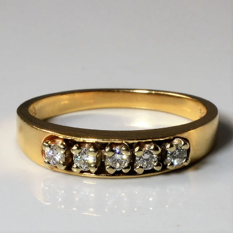 Don't Miss Out On Jaw-Dropping Jewelry Discounts Five Stone Diamond Band | 0.15ctw | SZ 6 |