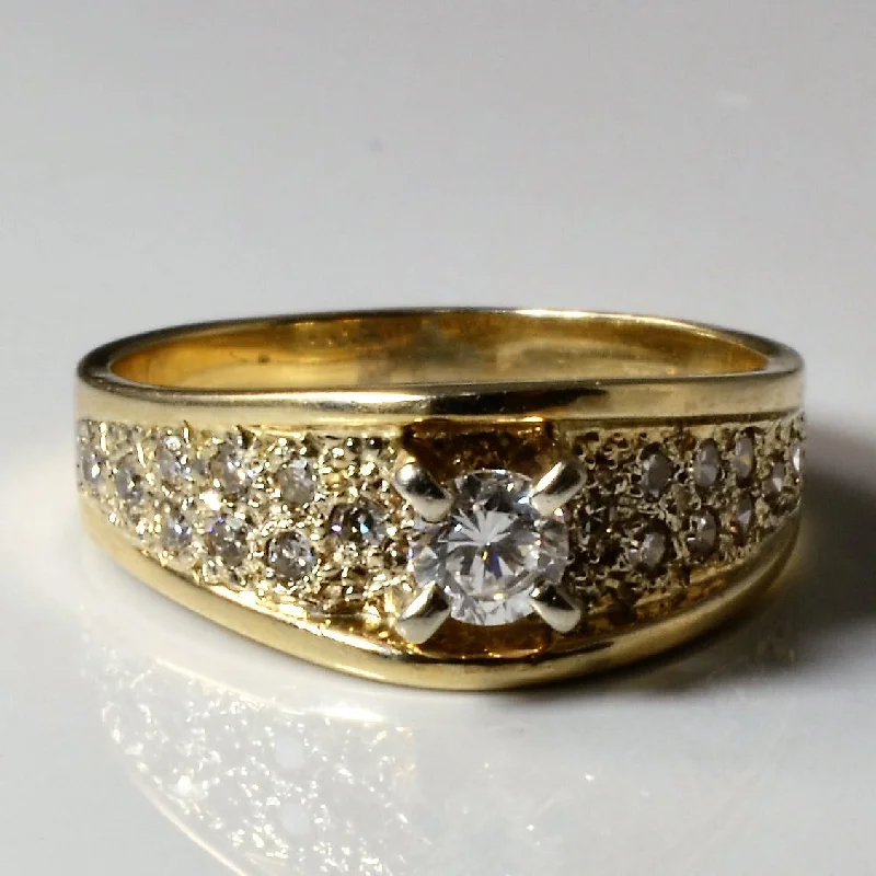 Exclusive Gemstone Jewelry Markdowns – Shop Now Pave Diamond Engagement Ring | 0.42ctw | SZ 6.25 |