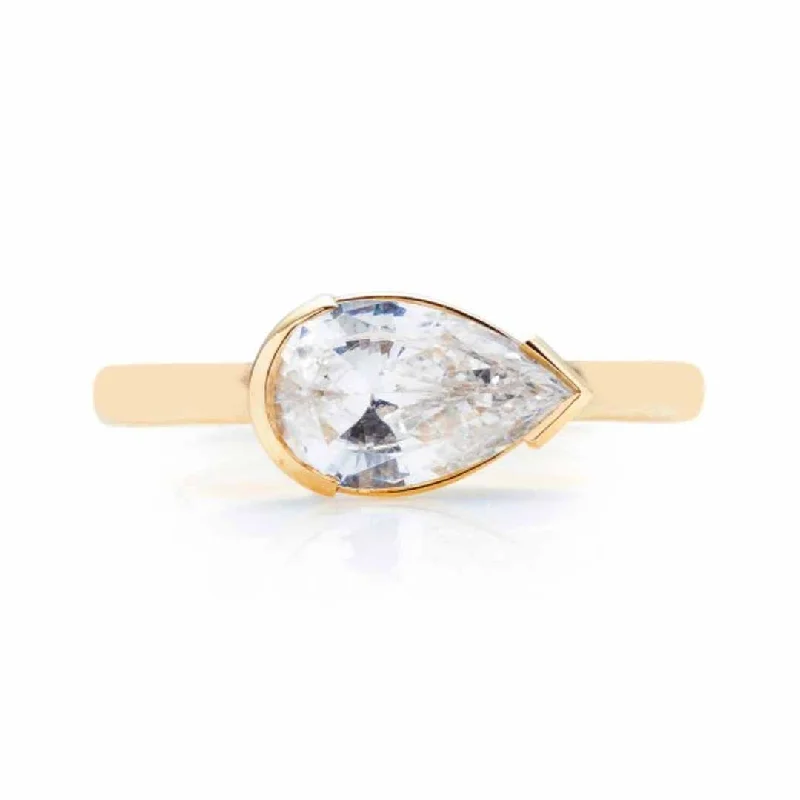 Shop Stylish Jewelry Now And Save Big 0.01 ctw Diamond Bezel Engagement Ring