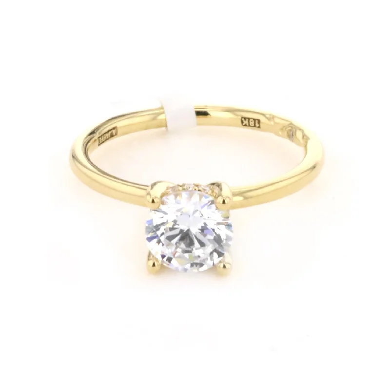 Timeless Beauty, Unbeatable Deals – Jewelry Sale On 0.07 ctw Diamond Hidden Halo Engagement Ring