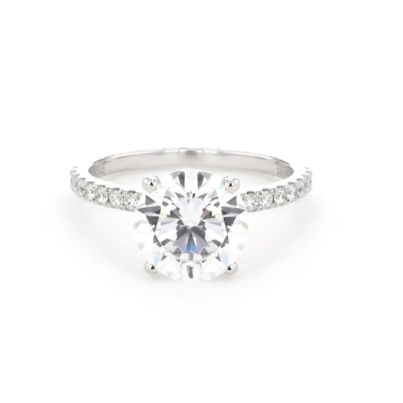 Grab Your Favorite Jewelry At The Lowest Prices 0.22 ctw Diamond Hidden Halo Engagement Ring