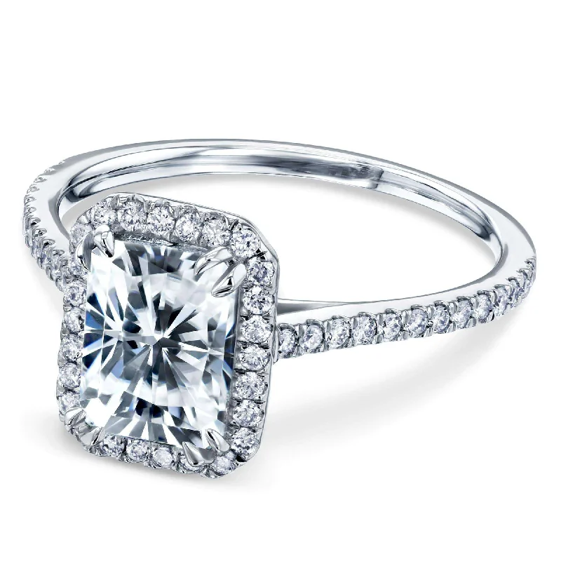 Affordable Glamour – Premium Jewelry At Special Prices 1.8ct Radiant Forever One Moissanite Ring
