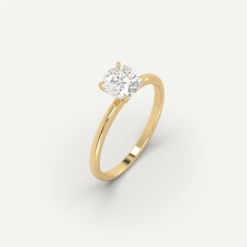Fashion-Forward Jewelry At Incredible Prices 1 carat Cushion Cut Diamond Ring