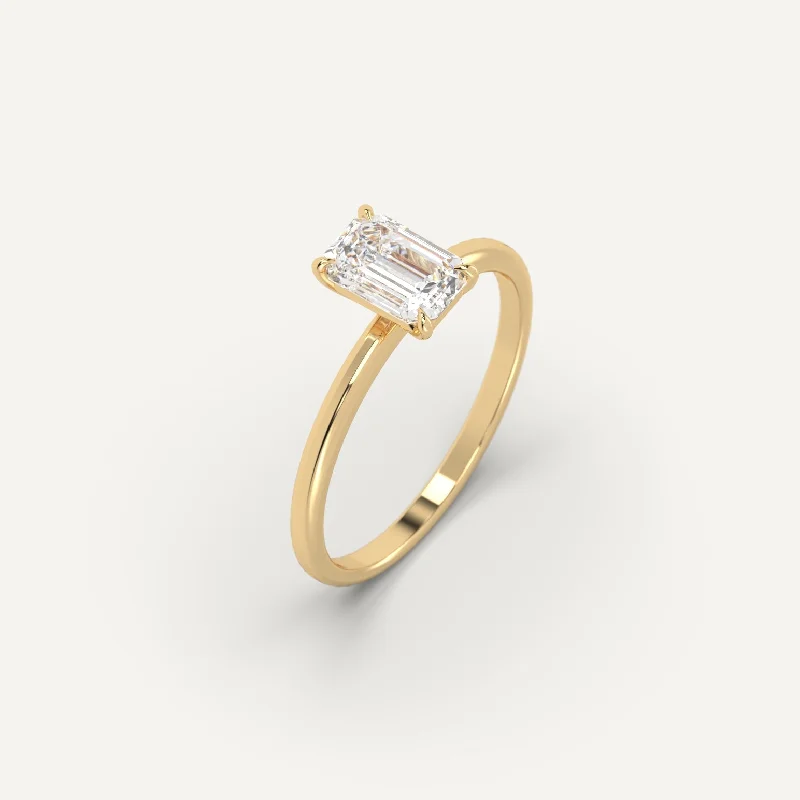 Bestselling Jewelry At Special Promotional Rates 1 carat Emerald Cut Diamond Ring