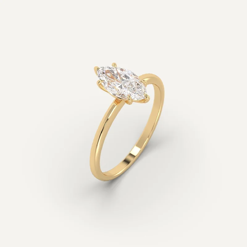 Last Chance To Grab Your Favorite Jewelry At A Discount 1 carat Marquise Cut Diamond Ring