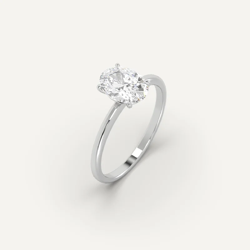 Exclusive Jewelry Sale – Sparkle For Less 1 carat Oval Cut Diamond Ring
