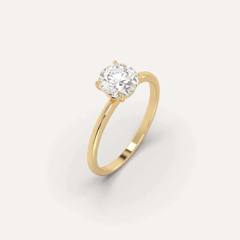 The Ultimate Jewelry Sale – Shop Premium Styles 1 carat Round Cut Diamond Ring