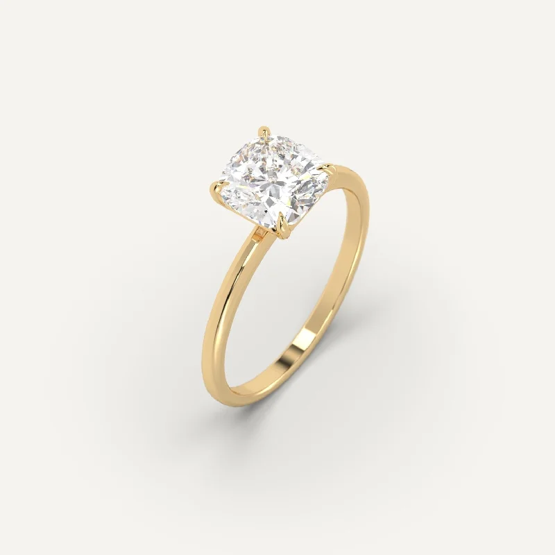 Luxury Jewelry At Unbeatable Discounts 2 carat Cushion Cut Diamond Ring