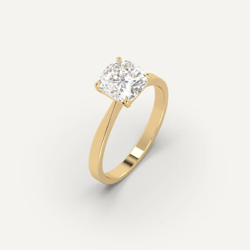 Discounted Luxury Jewelry – Shine Without The Splurge 2 carat Cushion Cut Diamond Ring