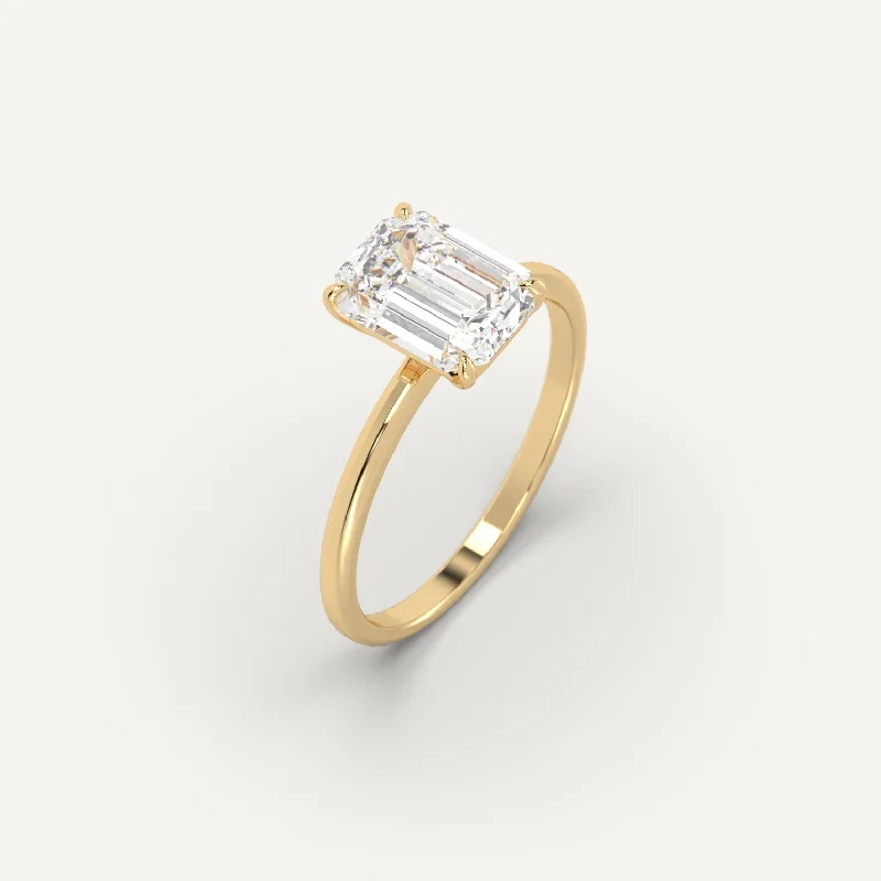 Discounted Jewelry For A Glamorous Look 2 carat Emerald Cut Diamond Ring