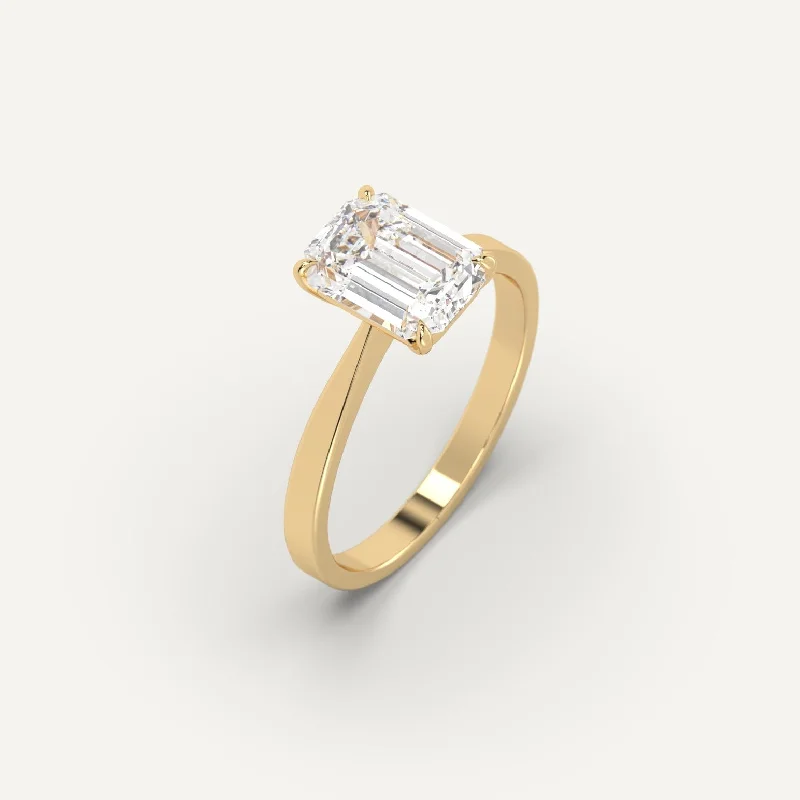 Shop Dazzling Jewelry At The Best Prices 2 carat Emerald Cut Diamond Ring