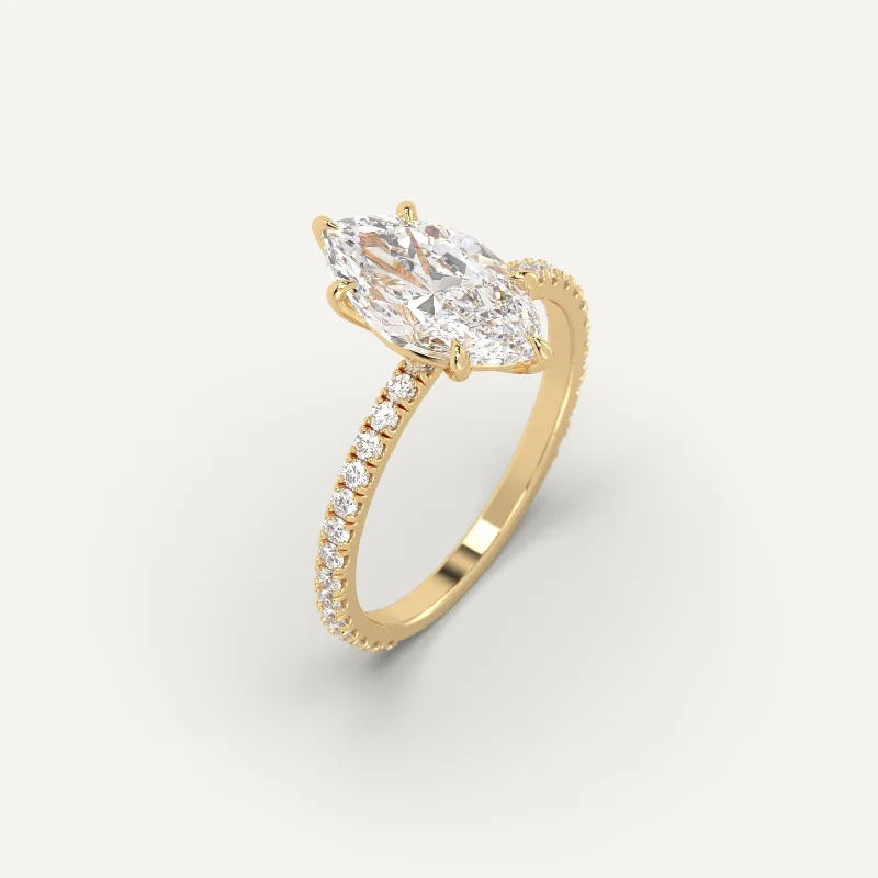 Shop High-Quality Jewelry At Jaw-Dropping Discounts 2 carat Marquise Cut Diamond Ring