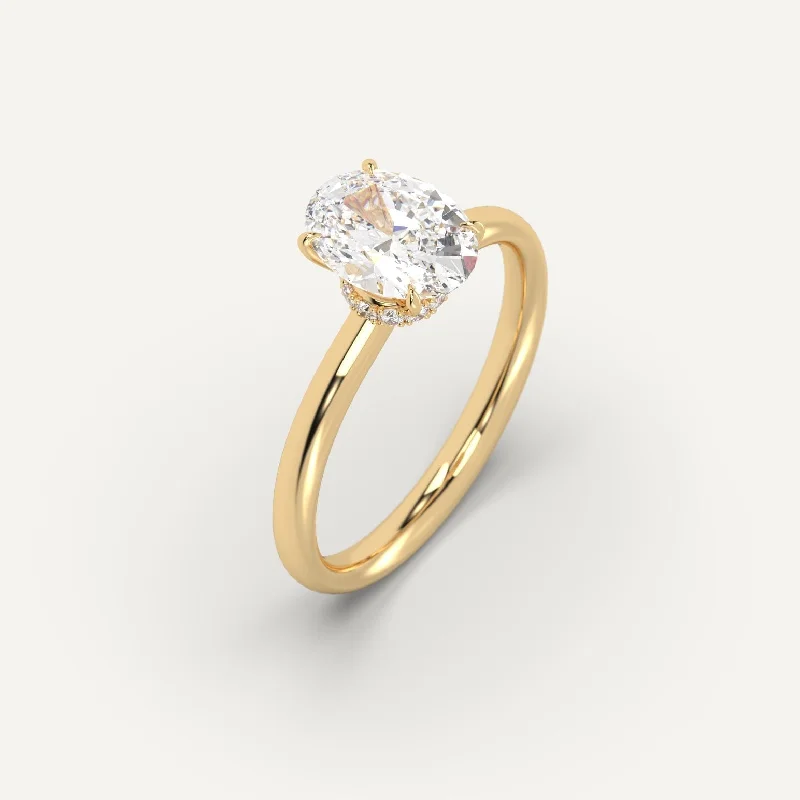 Grab Your Dream Jewelry At The Lowest Prices 2 carat Oval Cut Diamond Ring