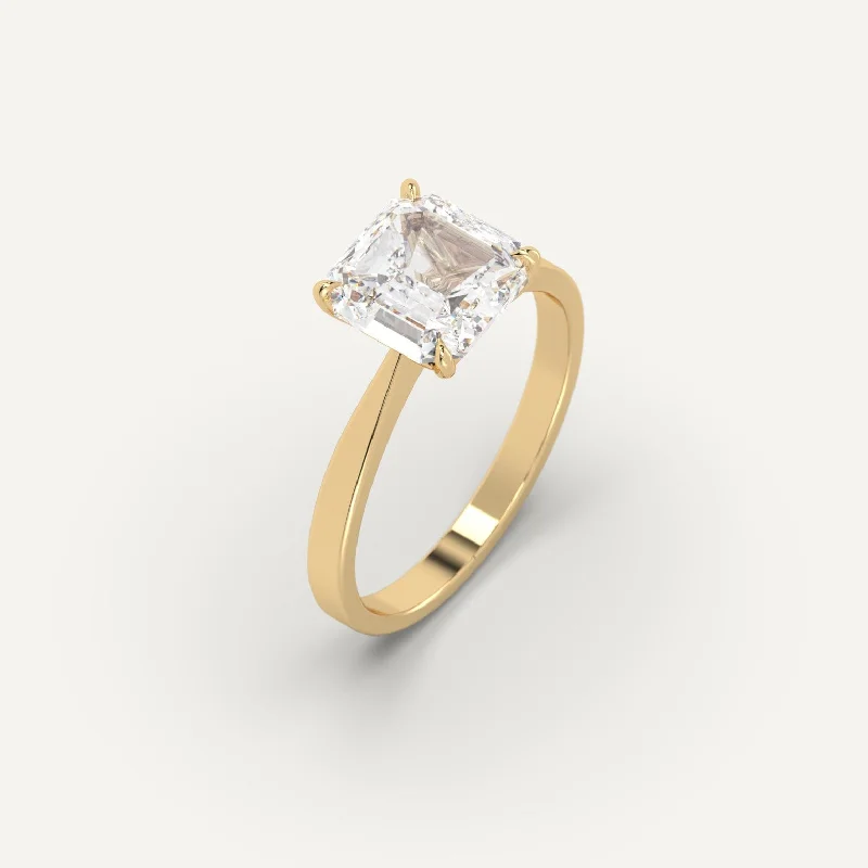 Buy More, Save More On Stunning Jewelry Designs 3 carat Asscher Cut Diamond Ring