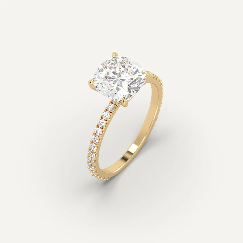 Seasonal Jewelry Clearance – Best Styles At The Lowest Prices 3 carat Cushion Cut Diamond Ring