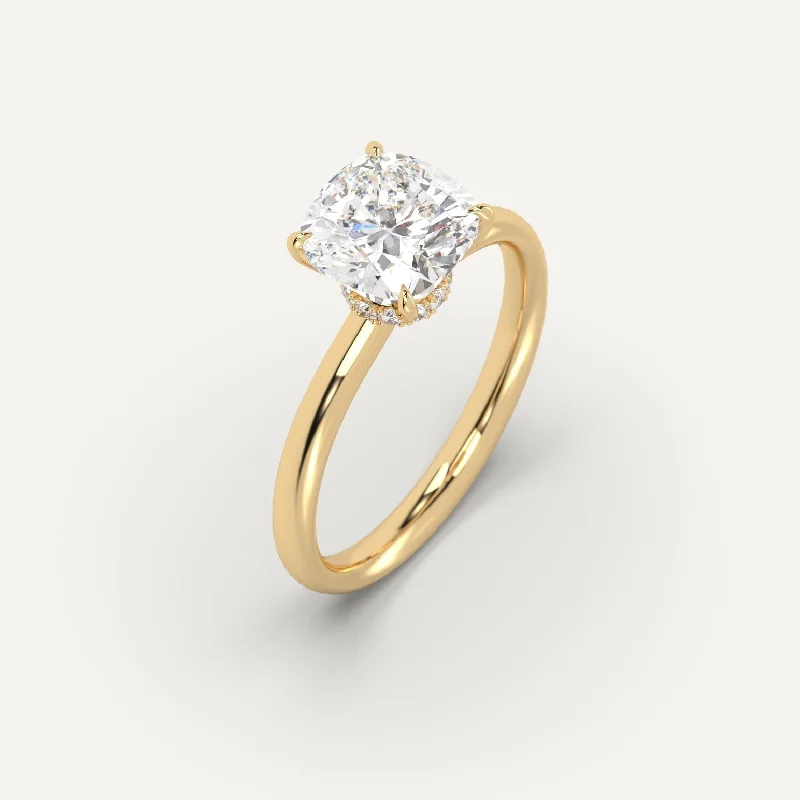 Limited Stock On Premium Jewelry At Low Prices 3 carat Cushion Cut Diamond Ring