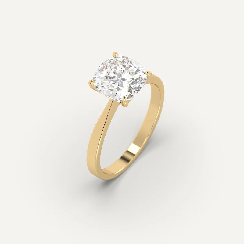 Modern Jewelry At Exclusive Discounts – Shop Today 3 carat Cushion Cut Diamond Ring