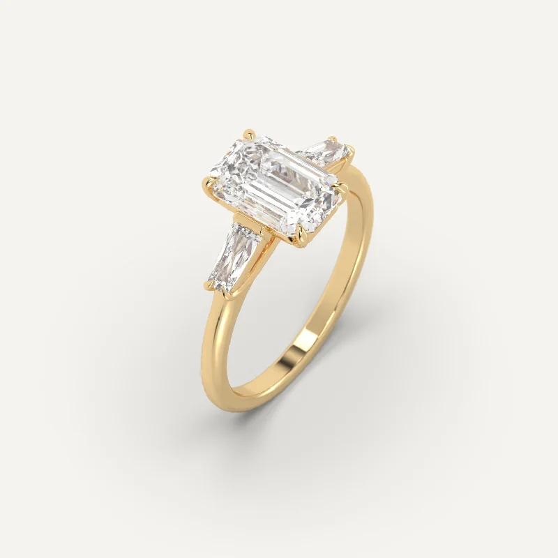 Buy More, Save More On Stunning Jewelry Pieces 3 carat Emerald Cut Diamond Ring