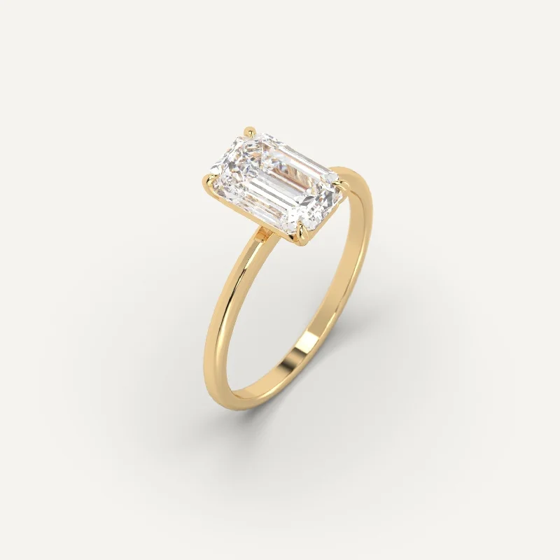 Stunning Jewelry At A Fraction Of The Price 3 carat Emerald Cut Diamond Ring